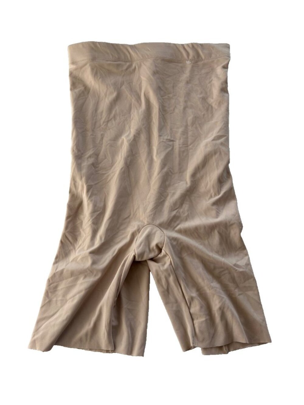 Assets by Spanx Womens XL Tan High Waist Shaping Shorts